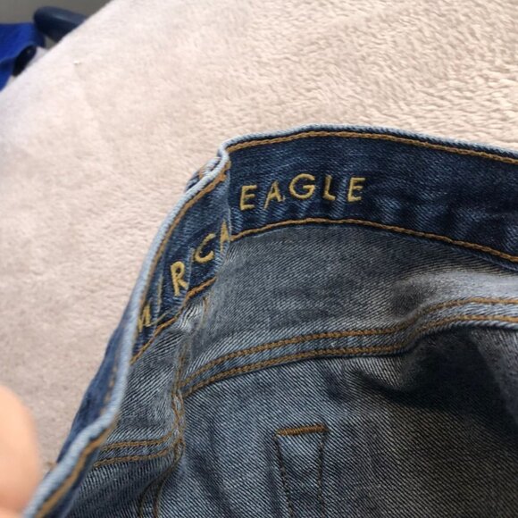 American Eagle Mens Jeans Size 33x30 Orignal Bootcut Classic Blue Denim Casual - Picture 12 of 16